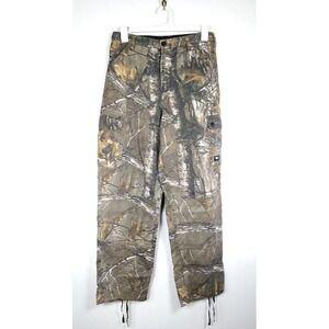 Walls Camouflage Pants Mens Medium 34x32 Real Tree Hunting Adjustable Drawstring